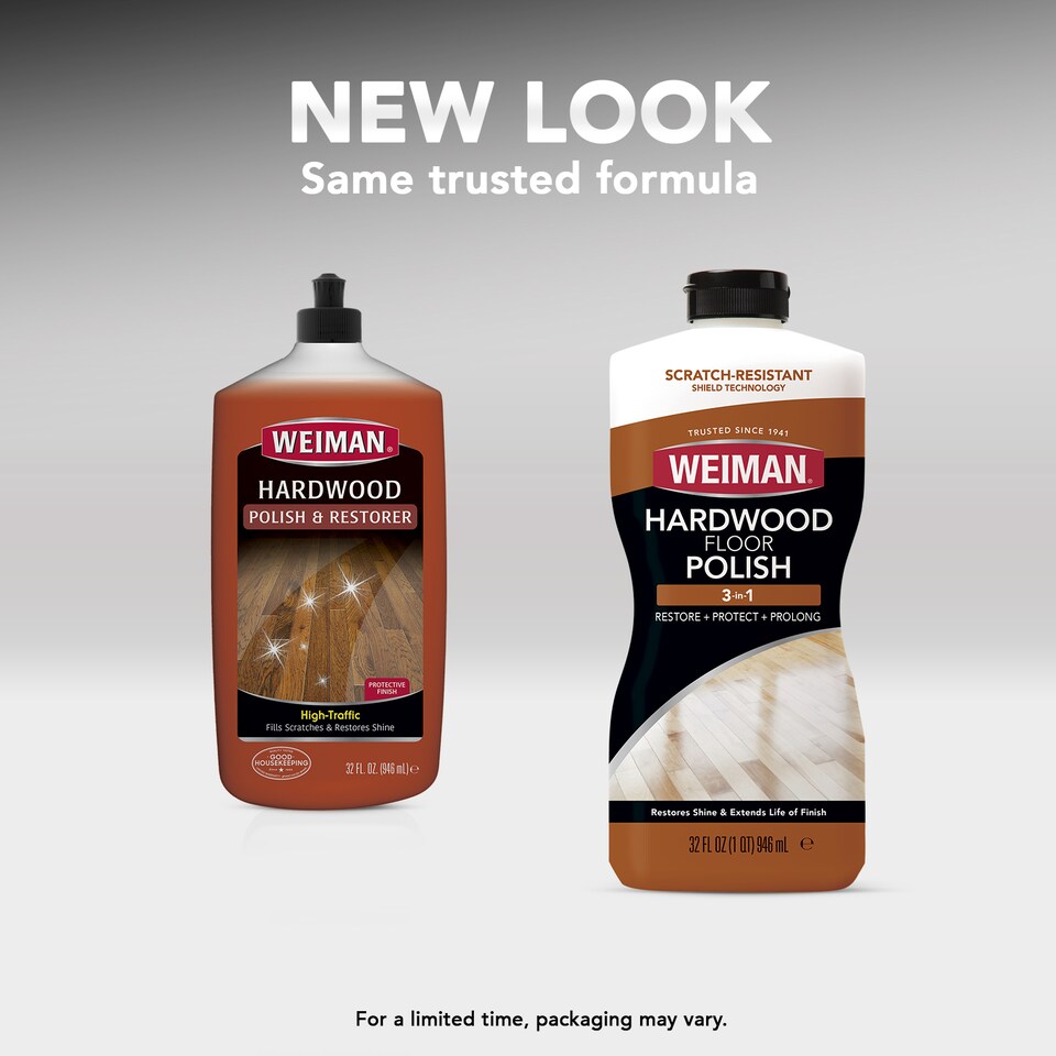 image 1 of Weiman Hardwood Floor Polish and Restorer Cleaner and Polish 2 Pack 946ml