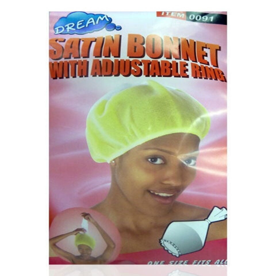 Dream Satin Bonnet With Adjustable Ring 0091