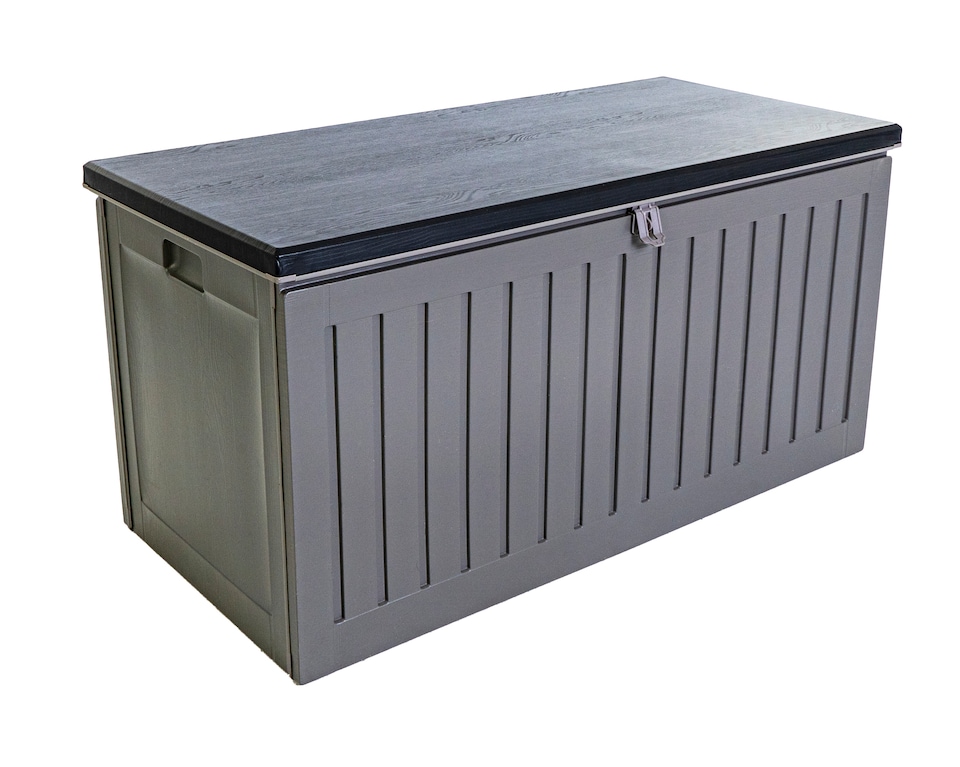 image 1 of Jack Stonehouse Outdoor Plastic Garden Storage Deck Box 270L Bench Tool and Utility Chest Organiser - Weather & Fade Resistant & Lockable