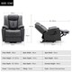 image 8 of Afton Technology Fabric Single Motor Rise Recliner Lift Mobility Chair (Charcoal)