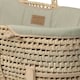 image 5 of Clair de Lune Organic Palm Moses Basket With Rocking Stand - Sage