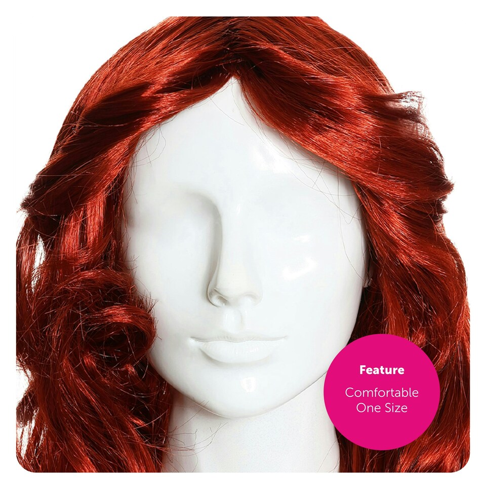 image 1 of Ladies Ginger Flick Wig – 70s Style Fancy Dress Hairpiece for Retro Costumes N/A | One Size