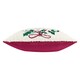 image 3 of furn. Holly Wreath Embroidered Polyester Filled Cushions Red | 45 cm x 45 cm