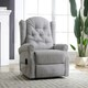 image 5 of Crawley Electric Lift-Assist Riser Recliner - Light Grey