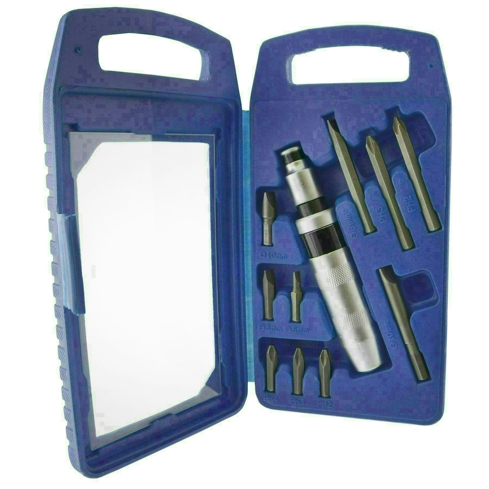 image 1 of Impact socket / screw driver adaptor bit set heavy duty 1/2" drive hammer AT179