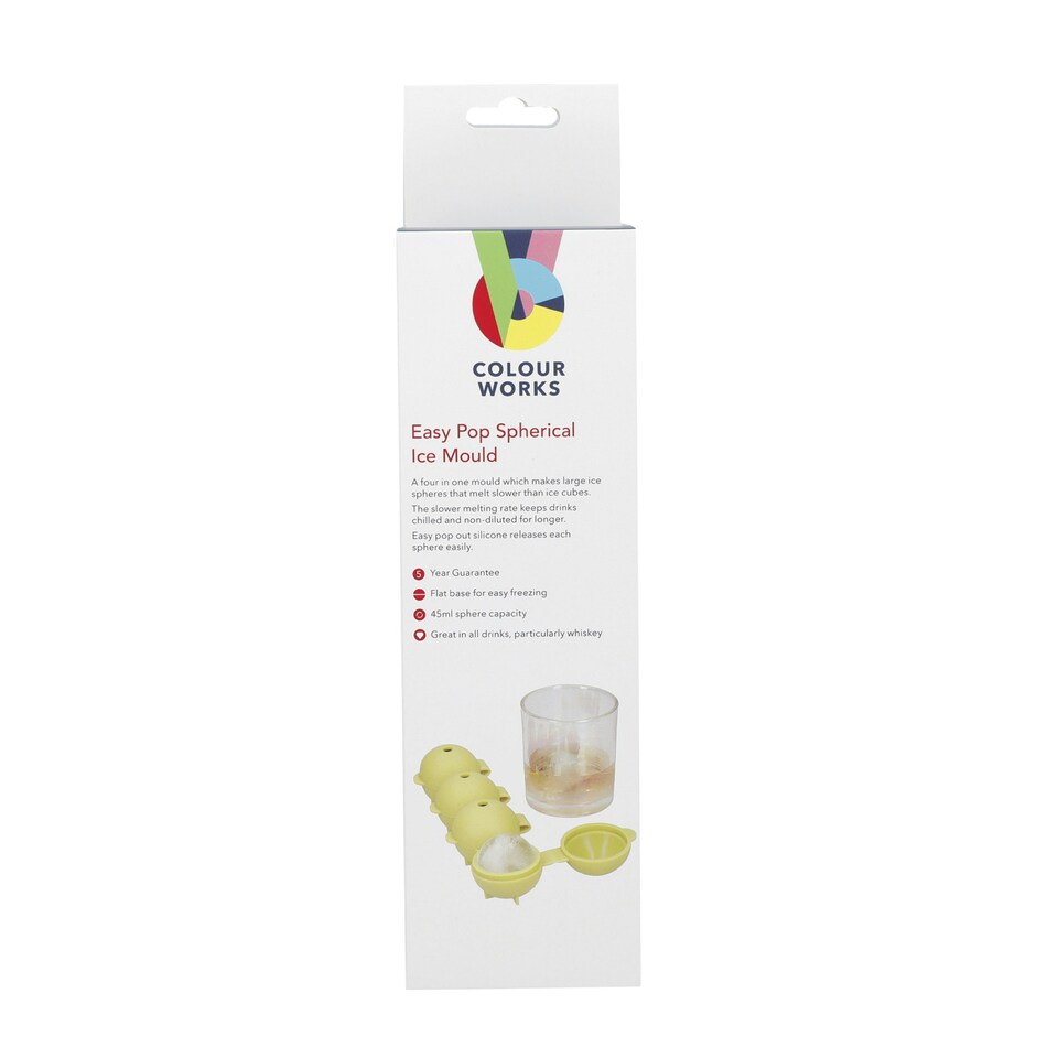 image 1 of Colourworks Sphere Ice Cube Moulds in Gift Box Green