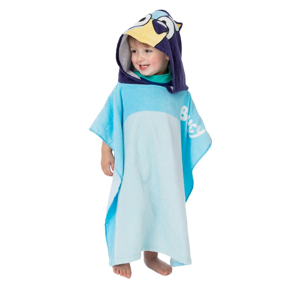image 1 of Bluey Childrens/Kids Hooded Towel - Blue/Navy/White - One Size