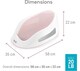 image 9 of Angelcare Baby Bath Support Soft Touch Newborn Infant Comfort Safety Pink Seat