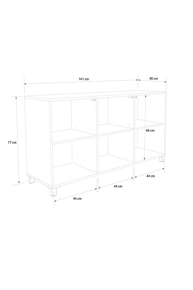 image 1 of Frank Olsen Furniture S-Tech Sideboard | Grey | White | 1