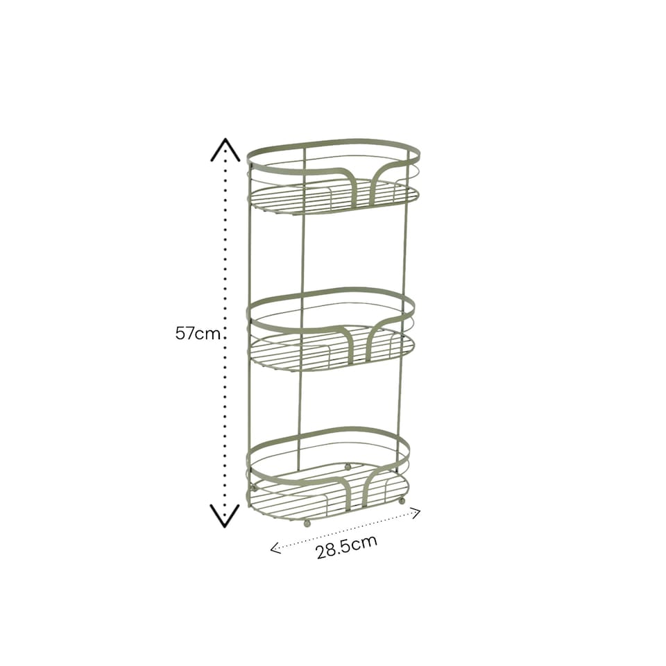 image 1 of Showerdrape Dante Sage Green Freestanding Floor Caddy and Mini Shower Caddy | Green | Sage Green | 1