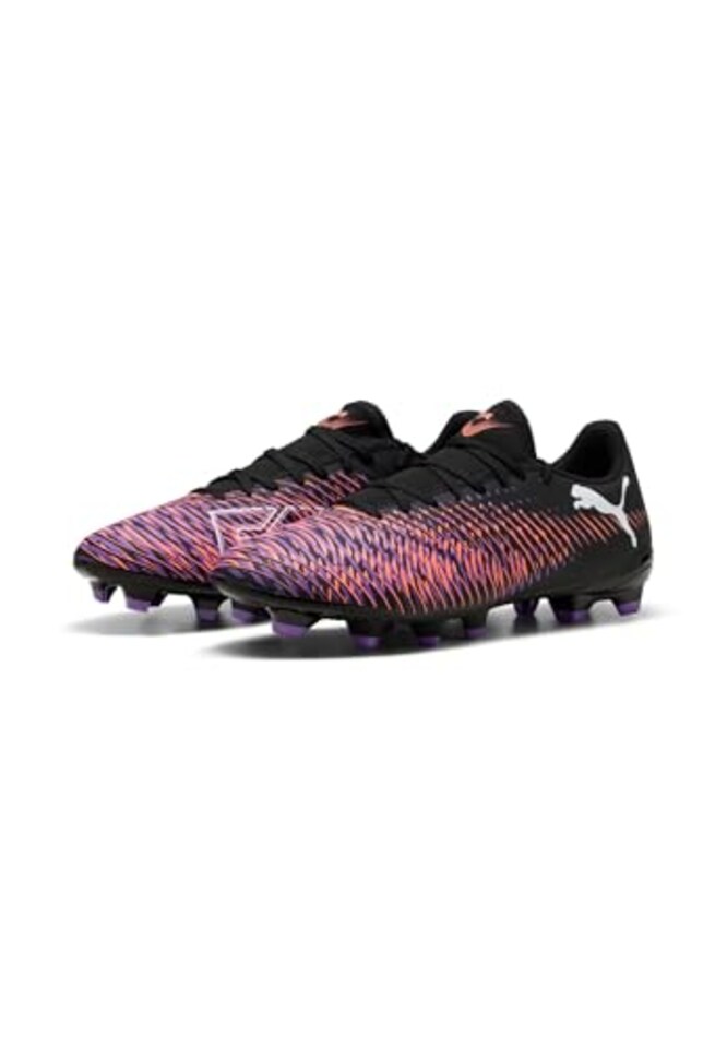 image 1 of Puma Unisex Future 8 Play Firm Ground/Artifical Ground Football Boots, Black- White-Glowing Red, 12 UK