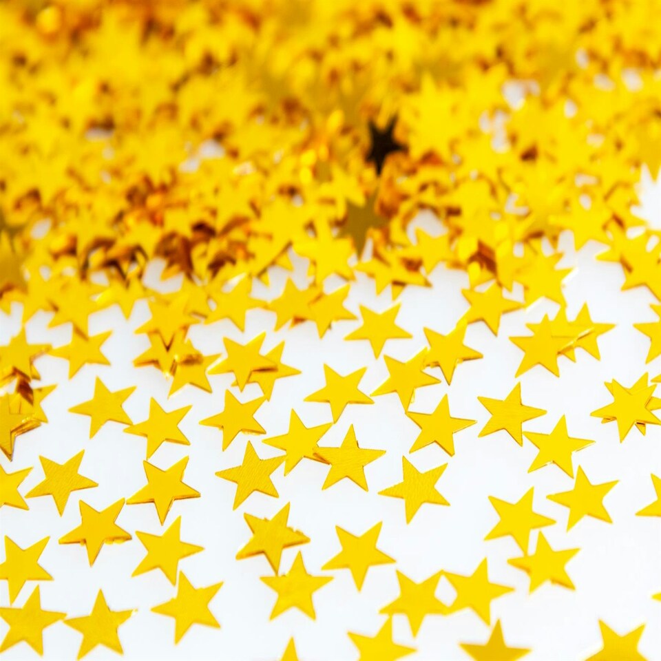 image 1 of 4 Packs of Gold Star Confetti (14g)