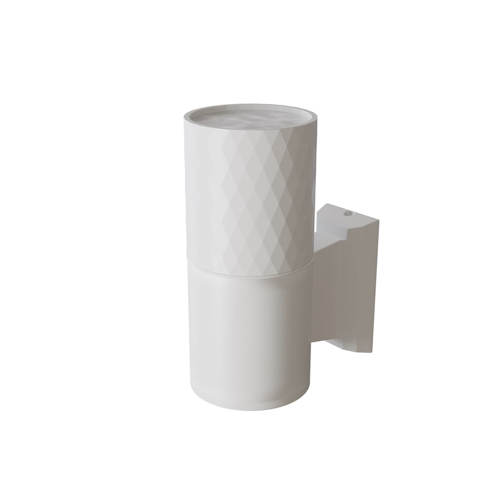 image 1 of Bowery Outdoor Up Down Wall Lamp White IP54 1xGU10