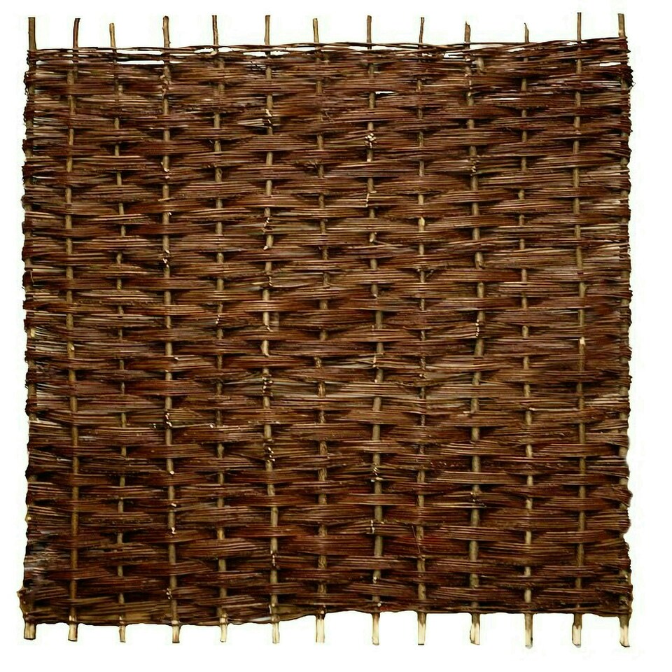 image 1 of Primrose Willow Hurdle Fence Panel Bunch Weave Coppiced Handwoven 6ft x 3ft