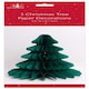 image 2 of Pack of 3 Christmas Tree Honeycomb Paper Christmas Decorations