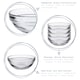 image 2 of Duralex Lys Stacking Glass Cooking / Ingredients / Food Bowl - 17cm | Clear | Clear