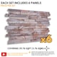 image 6 of NOVECRAFTO 3D Stone Brick Wall Panels – 6 PVC Sheets, Covers 2.76 sqm (29.76 sq ft), 96x48cm Each – Rose Marble Slim Brick Effect Cladding for Any Room