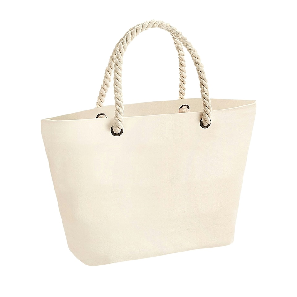 image 1 of Westford Mill Nautical Beach Bag - Natural - One Size Cream