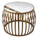 image 2 of Premium Round Coffee Table, Marble Top Decorative Coffee Table For Livingroom, Durable Modern Coffee Table White