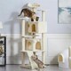 image 2 of Yaheetech 177 cm Cat Tree Tower with Condos and Scratching Posts Beige
