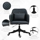 image 6 of Vinsetto Office Chair with Electric Vibration Massage Lumbar Pillow, Blue