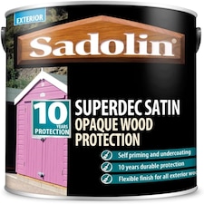 Sadolin Superdec Satin Black 1ltr