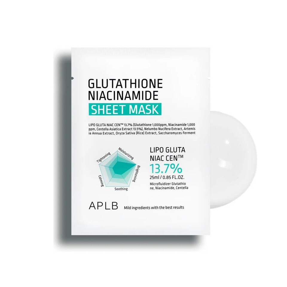 image 1 of APLB Glutathione Niacinamide Sheet Mask 25ml