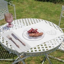 Set of 2 Bonheur Fabric Placemats N/A