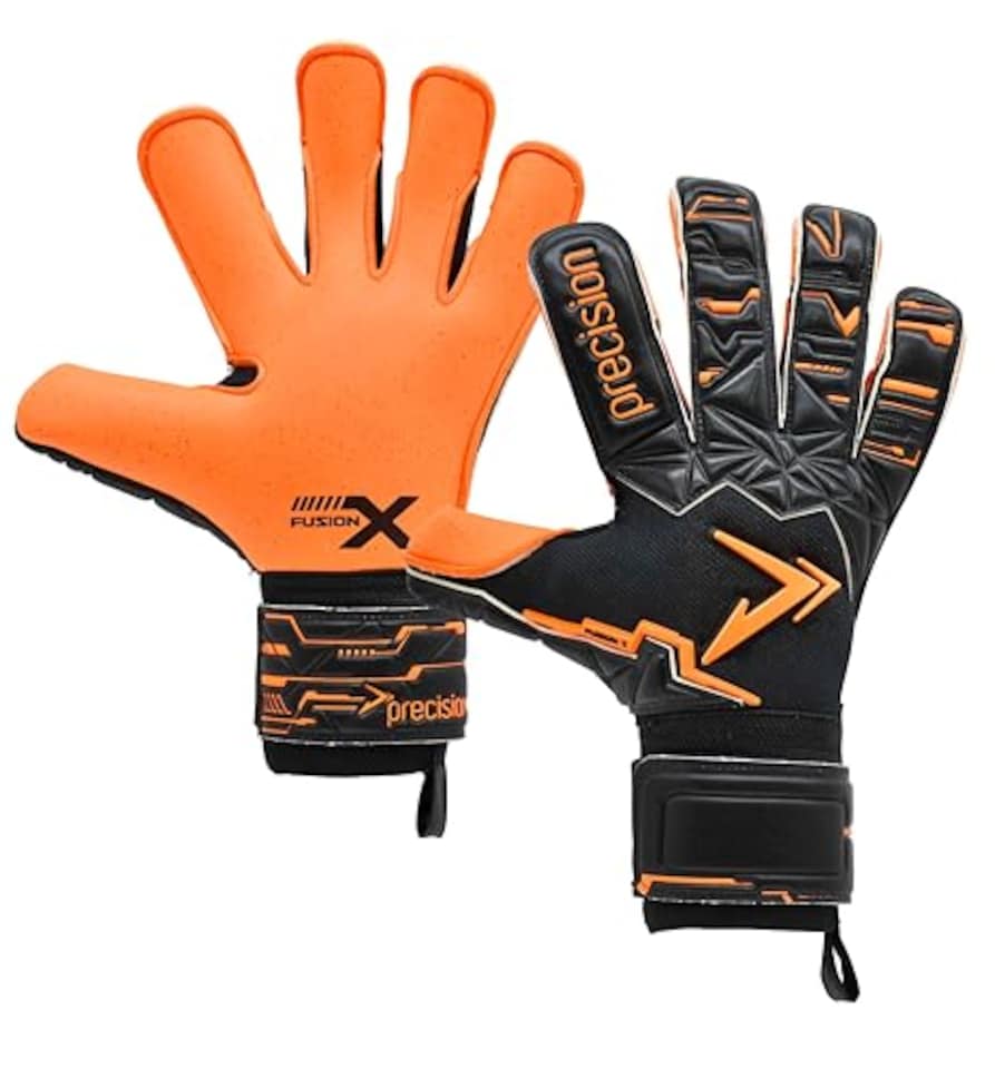 image 1 of Precision Fusion X Pro Surround Quartz Wider Hand Professional Football Adult's Goalkeeper Gloves, Black, 8.5