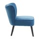 image 4 of Interiors by Premier Blue Velvet Chair, Curved Back Accent chair, Easy to Assemble Borg Chair, Comfy Office Chair