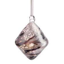 Amelia Art Glass Hanging Friendship Diamond Ornament