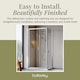 image 7 of Balterley Sliding Shower Door Suite: Safety Glass Sliding Door, Side Panel & Resin Shower Tray | Silver | Chrome | 3