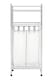 image 3 of Orsina Laundry Unit With Basket, Chrome Storage Stand With Bag, Lidded Laundry Organizer With Storage Basket