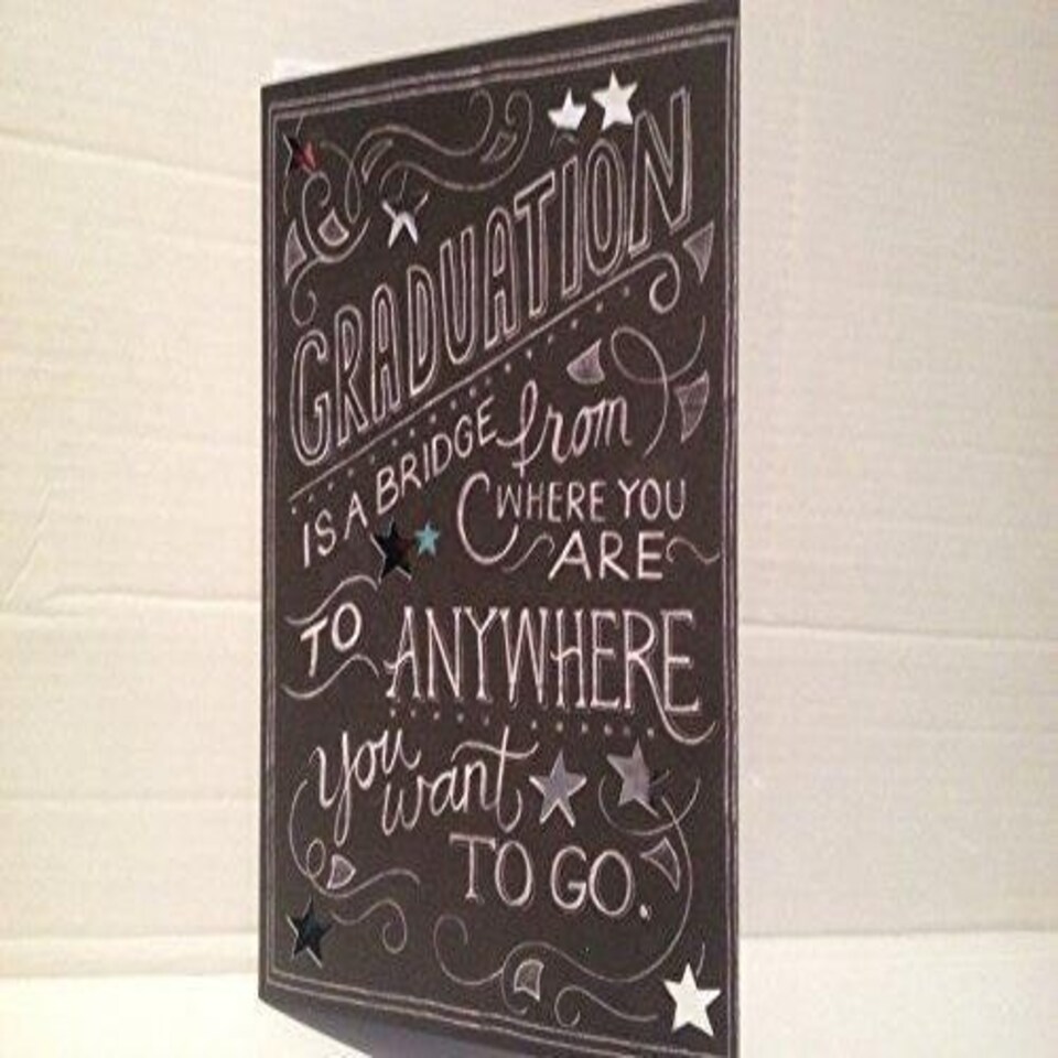 image 1 of Graduation Is A Bridge From Where You Are Graduation Card