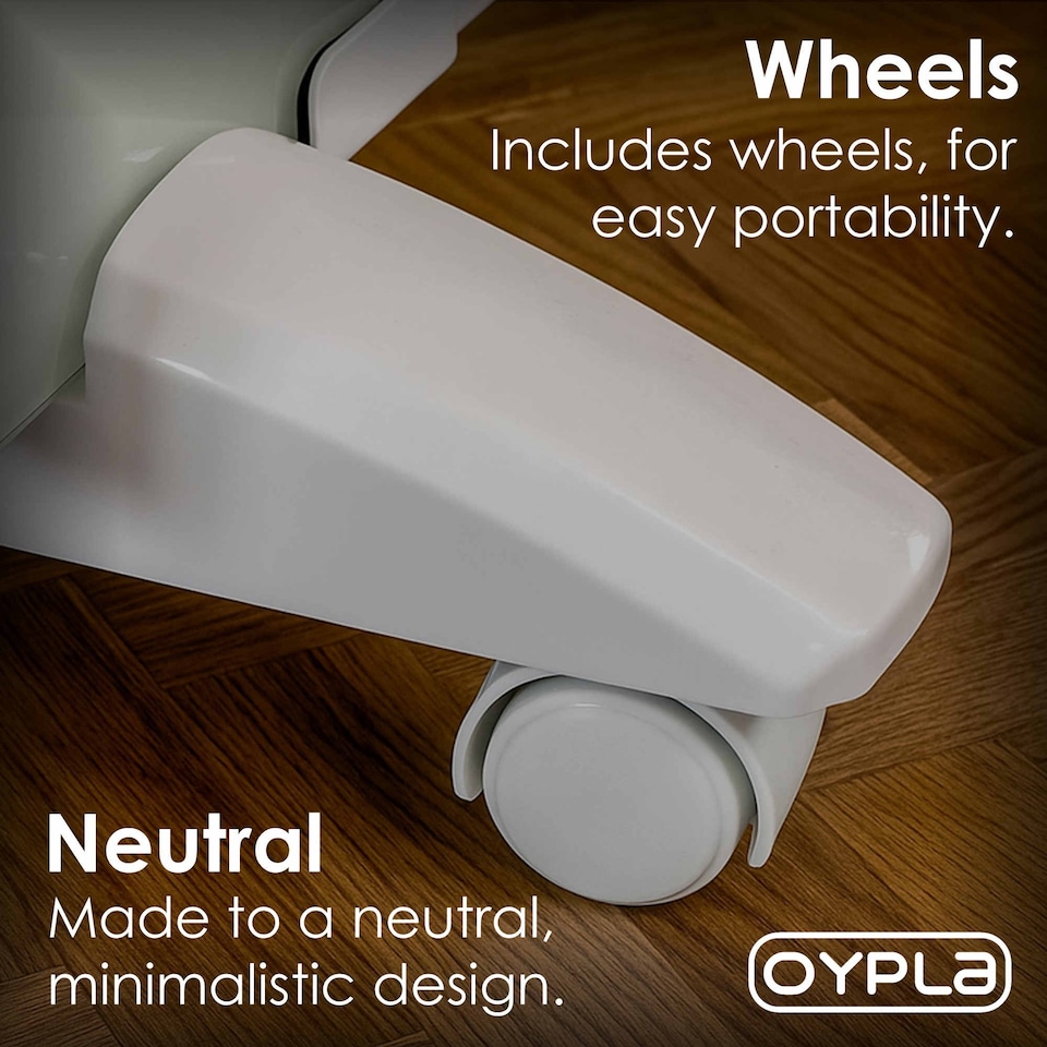 image 1 of 2000W White Glass Free Standing Electric Panel Convector Heater