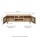 image 4 of Ajmer Solid Wood Tv Cabinet Brown