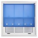 image 3 of FURNISHED Roller Blinds Daylight Round Eyelet Light Filtering Easy Fit Trimmable Window Blind | Blue | Blue | (W) 215cm x (L) 165cm