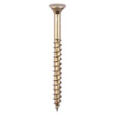 Timco - Velocity Premium Multi-Use Screws - PZ - Double Countersunk - Yellow (Size 6.0 x 40 - 200 Pieces)