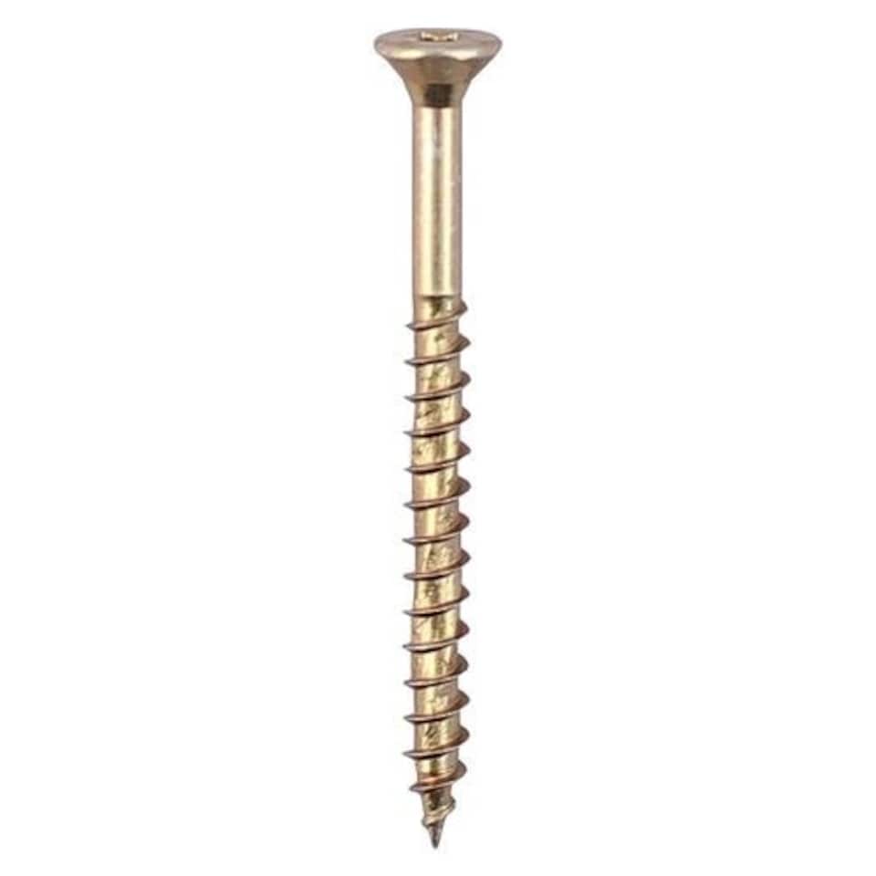 image 1 of Timco - Velocity Premium Multi-Use Screws - PZ - Double Countersunk - Yellow (Size 6.0 x 40 - 200 Pieces)
