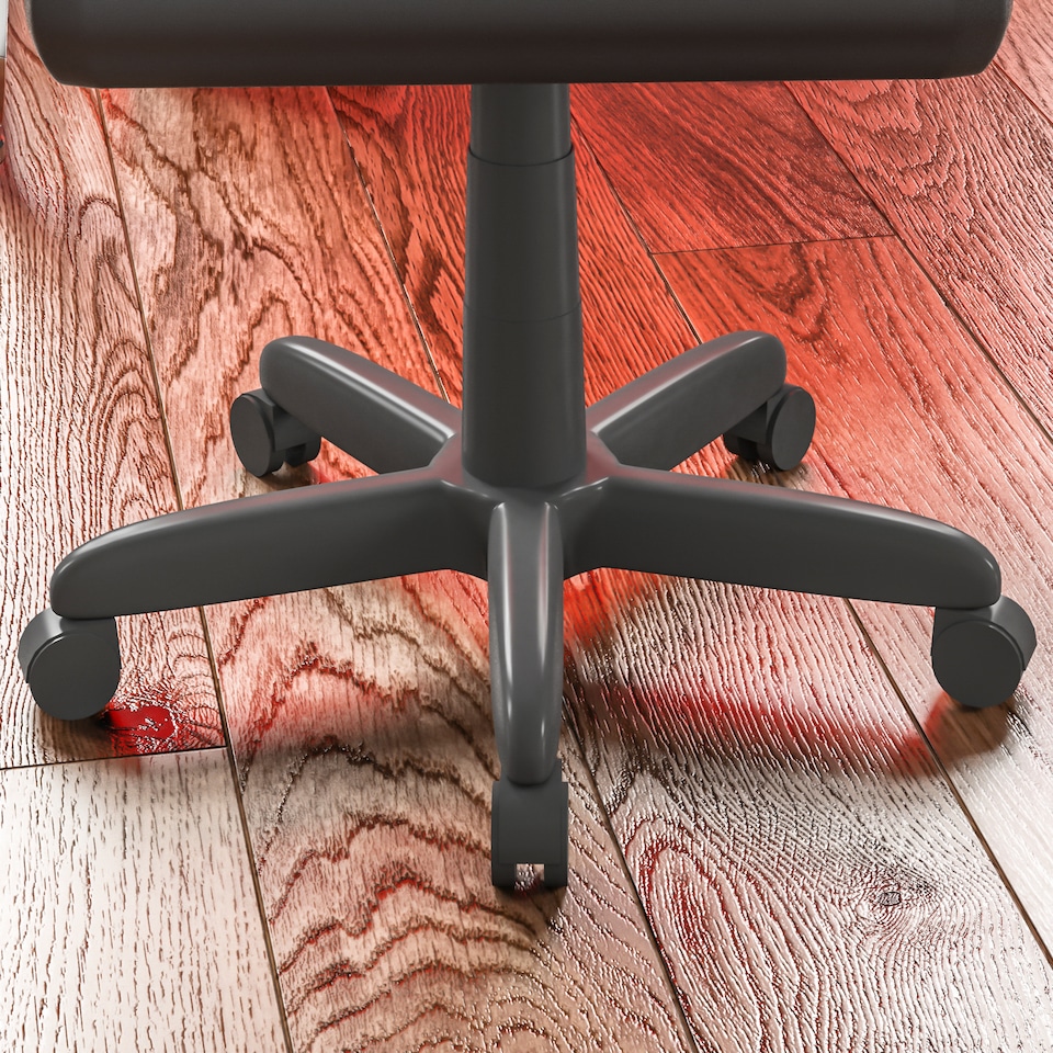 image 1 of Vida Designs Comet Racing Gaming Office Chair Computer Desk Table Chair, Red & Black