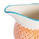 image 4 of Nicola Spring Hand-Printed Milk Jug - 300ml - Orange | Orange | Orange