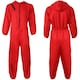 image 9 of Adults Red Jumpsuit with Hood Costume + Salvador Mask | Red | XL