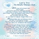 image 3 of Let's Try To Work Things Out Nice Verse Keepsake Wallet Purse Card