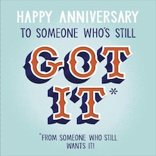 Still Got It Wedding Anniversary Greeting Card