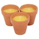 image 1 of Citronella Scented Candles Bug Mosquito Fly Repellent Indoor Garden Wax | Brown | Set of 3 | Not provided