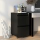 image 2 of Vinsetto Steel File Cabinet with Lock Hanging Bar for Letter A4 Legal, Black