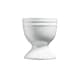 image 4 of Cooks Professional 4 Piece Egg Cup Set - Dishwasher Safe Stoneware | White | White | 4