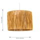 image 5 of Raffia - Natural 33cm Straw Pendant or Lamp Shade | Cream | Large | 1