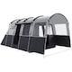 image 6 of Outsunny 8-Person Camping Tent Tunnel Design with 4 Large Windows Dark Grey