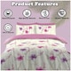 image 4 of VELVETIO Claire Complete Duvet Cover Set with Fitted Sheet Luxury Bedding Quilt Multi | King